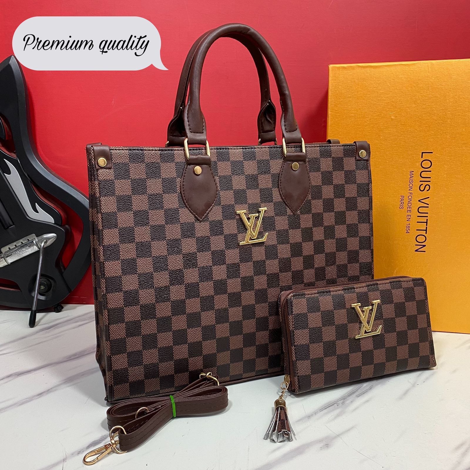 Louis Vuitton Tote Bag & Wallet Combo