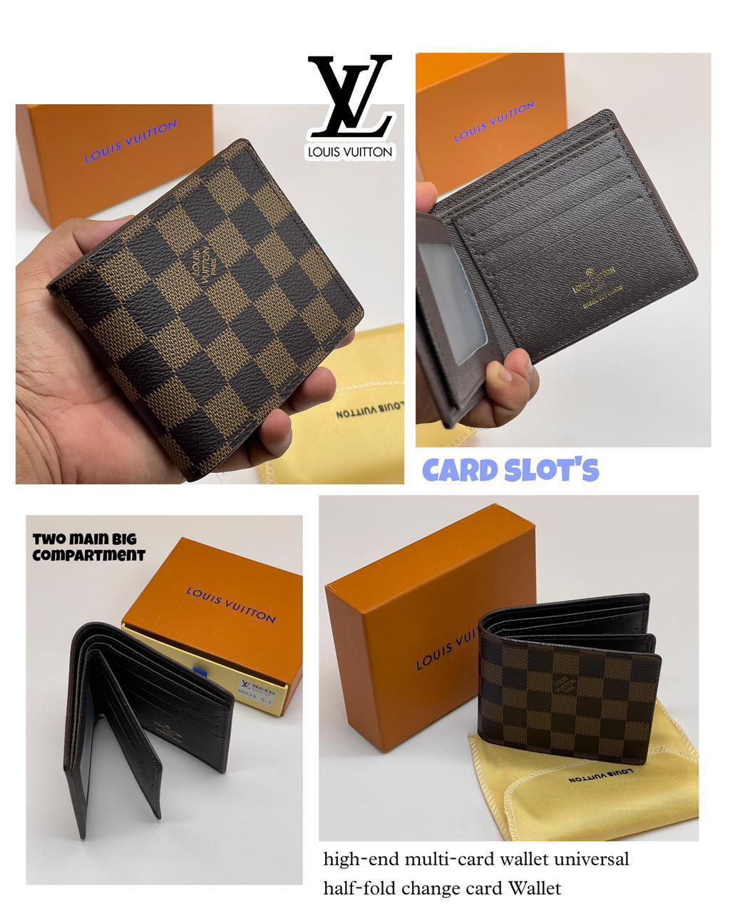 Louis Vuitton Leather Short Wallet