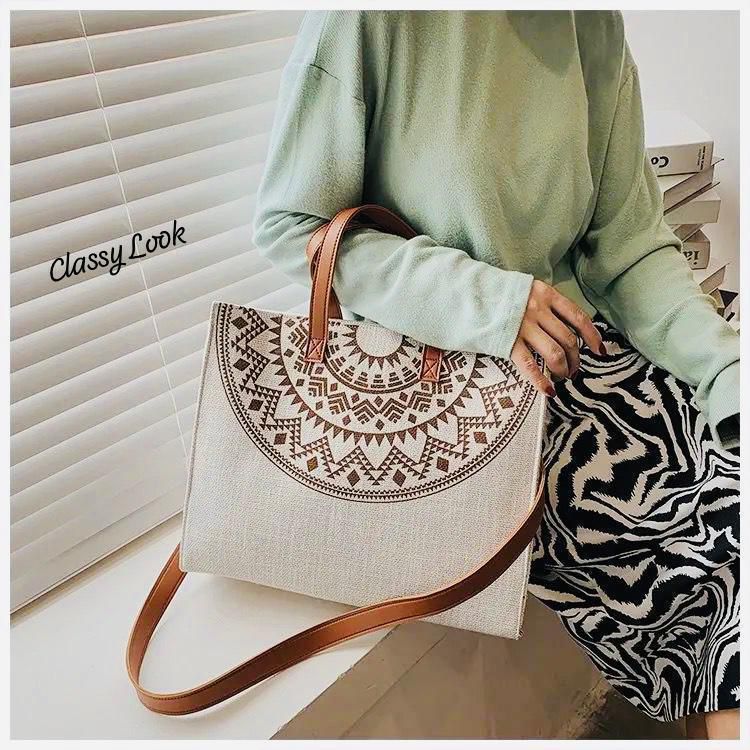 Designer Jute Tote Bag – Durable and Stylish for Everyday Use