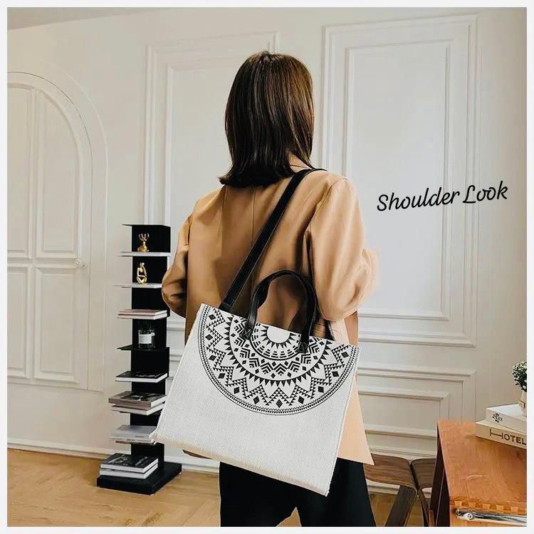 Designer Jute Tote Bag – Durable and Stylish for Everyday Use