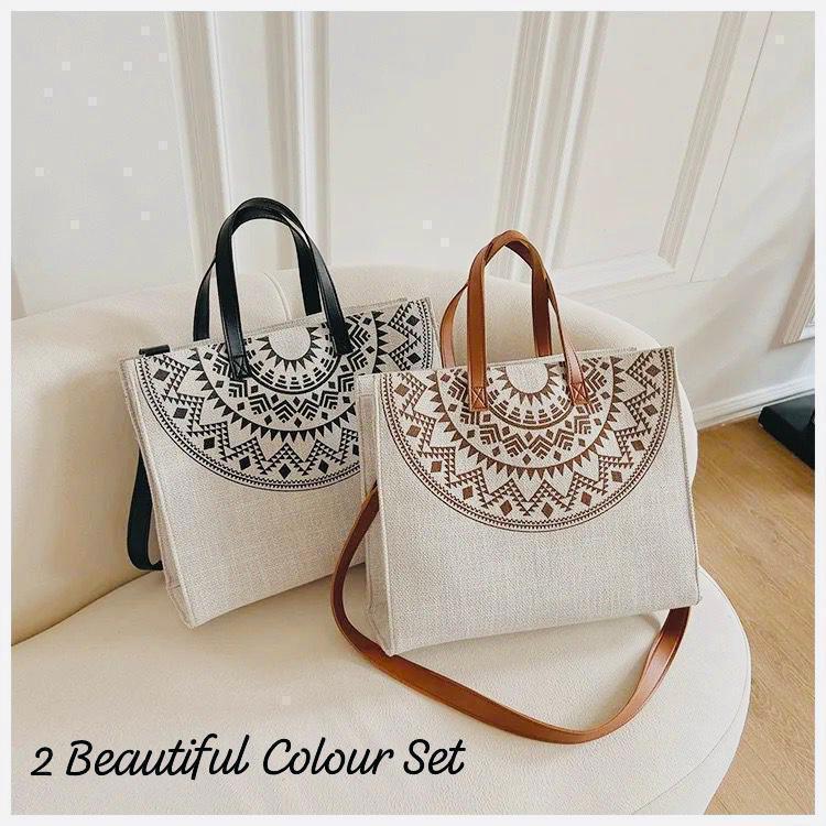 Designer Jute Tote Bag – Durable and Stylish for Everyday Use