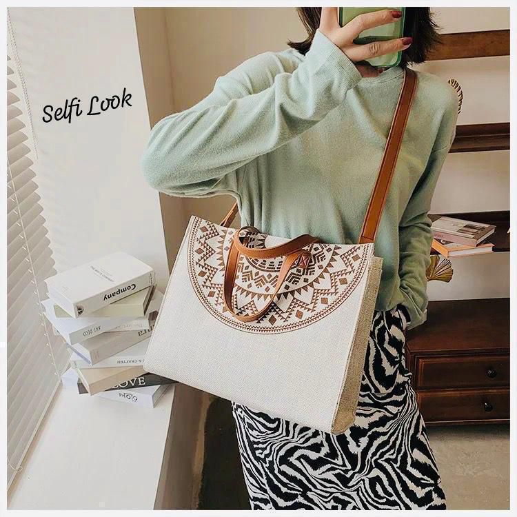 Designer Jute Tote Bag – Durable and Stylish for Everyday Use