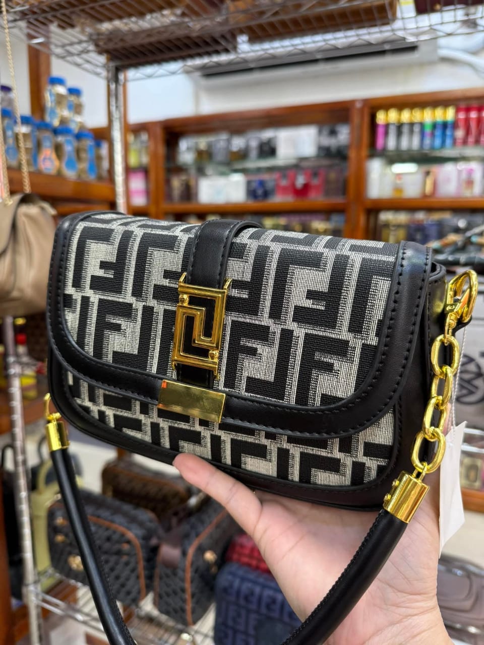 FENDI High Quality Imported Sling Bag | Premium Classy Finish | Size 8 × 5.5 Inches