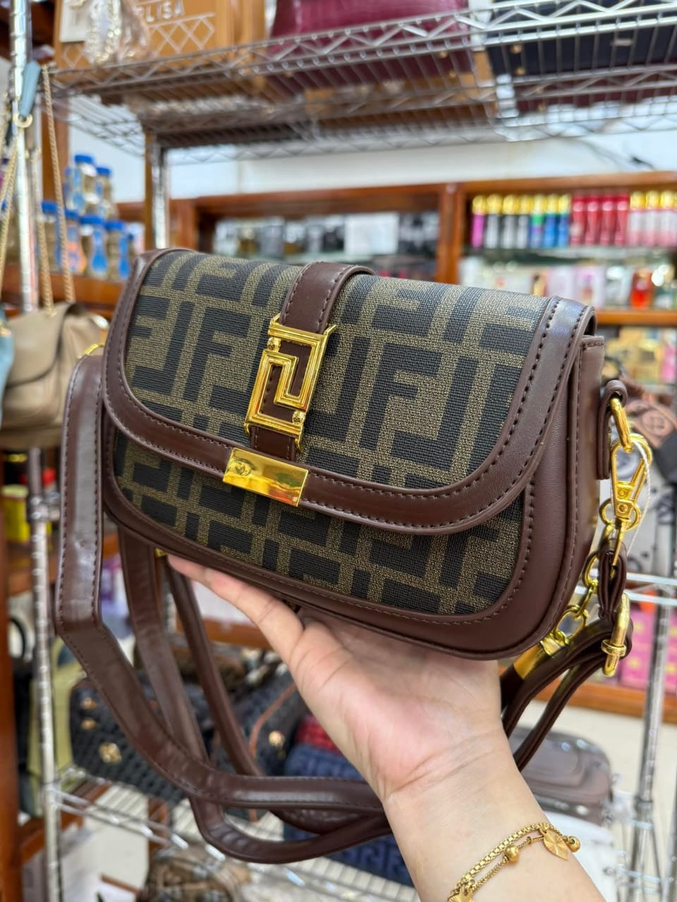 FENDI High Quality Imported Sling Bag | Premium Classy Finish | Size 8 × 5.5 Inches