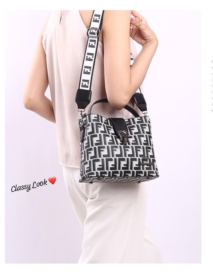 Fendi Imported Sling Bag | Adjustable Broad Belt| Size 9 x 7.5 INCHES