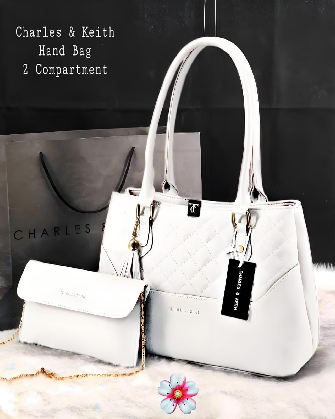Charles & Keith Handbag – 2 Piece Set