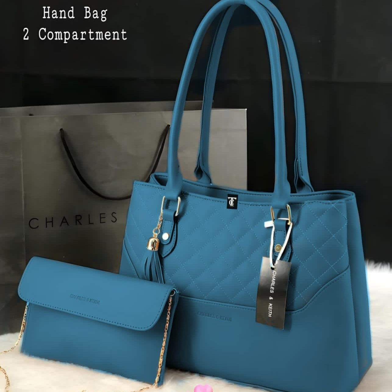 Charles & Keith Handbag – 2 Piece Set