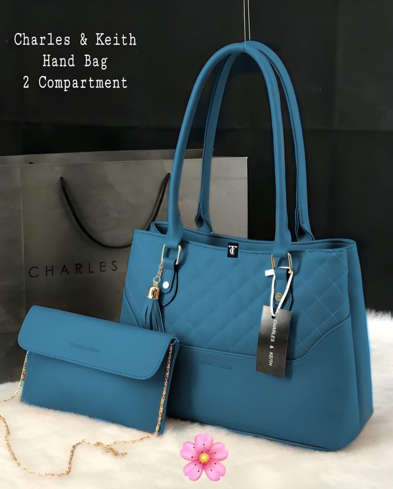 Charles & Keith Handbag – 2 Piece Set