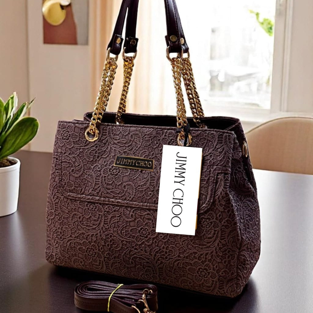 Jimmy Choo Luxury 3-Zip Leather Sling & Handbag