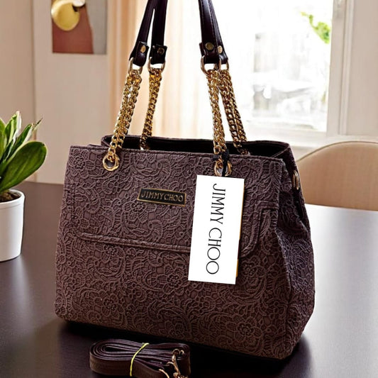 Jimmy Choo Luxury 3-Zip Leather Sling & Handbag