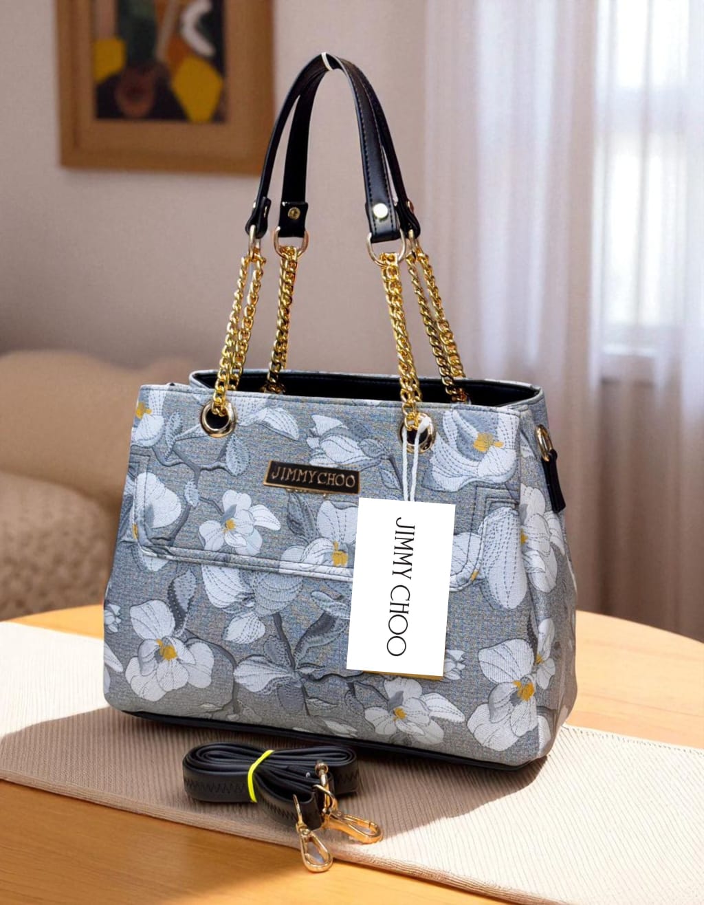 Jimmy Choo Luxury 3-Zip Leather Sling & Handbag