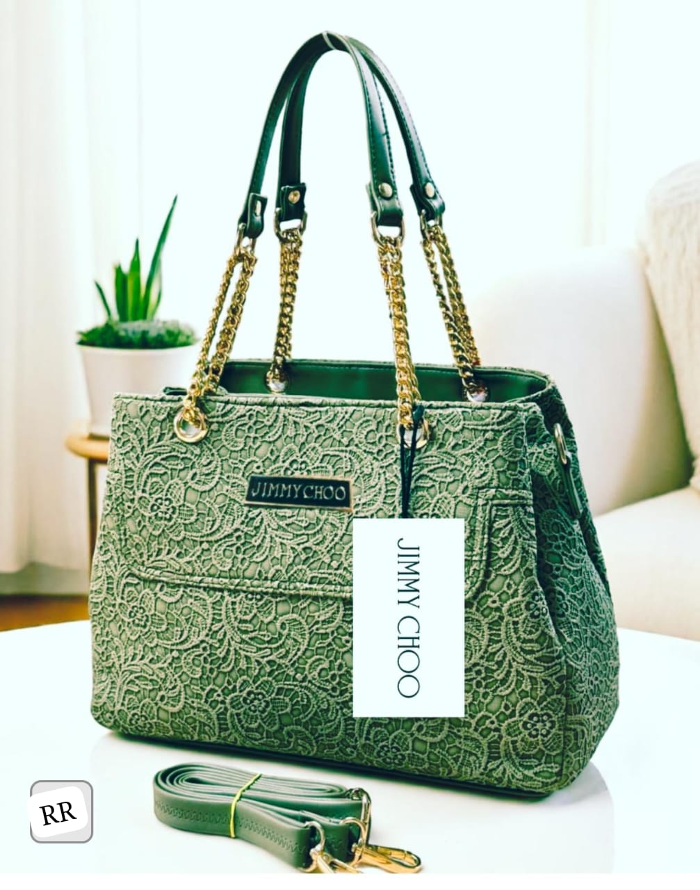 Jimmy Choo Luxury 3-Zip Leather Sling & Handbag