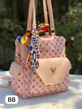 Louis Vuitton 2-in-1 Handbag & Backpack | Vegan PU Leather | Multi-Compartment | 10 x 12.5 inches