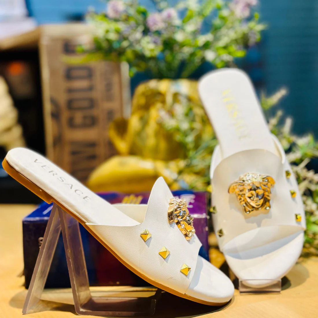 Versace Premium Flats for Women | Sizes 36–41 (Big Sizes 42–44 Available)