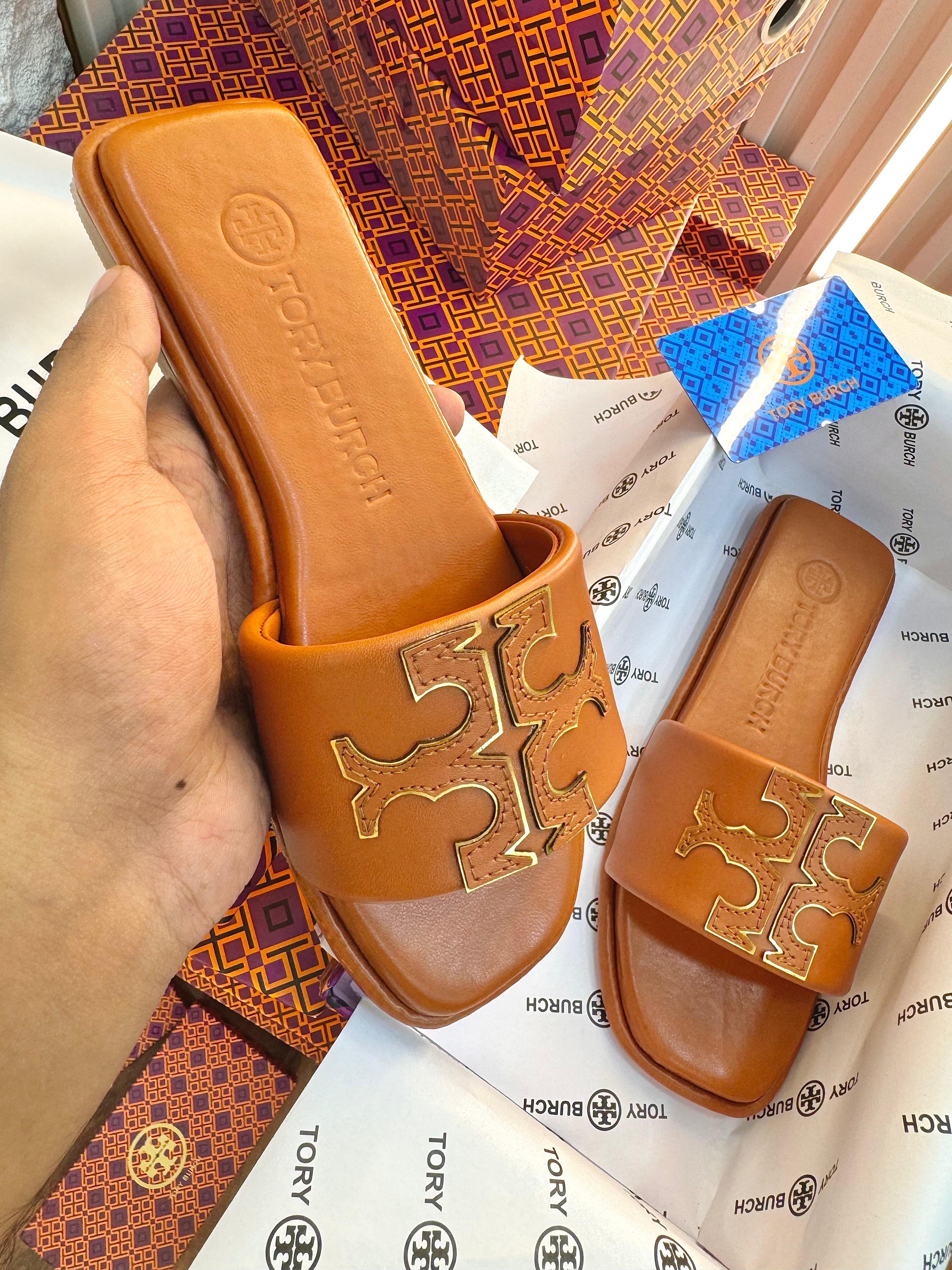 Tory Burch Double T Sport Slides for Women | Premium Quality | Sizes 36–41 (+ Big Sizes)