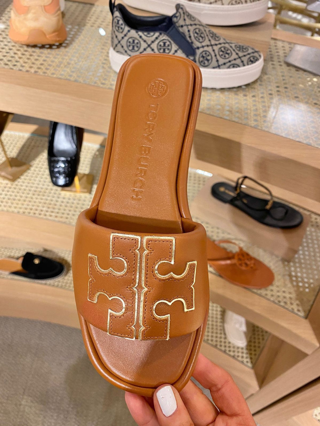 Tory Burch Double T Sport Slides for Women | Premium Quality | Sizes 36–41 (+ Big Sizes)
