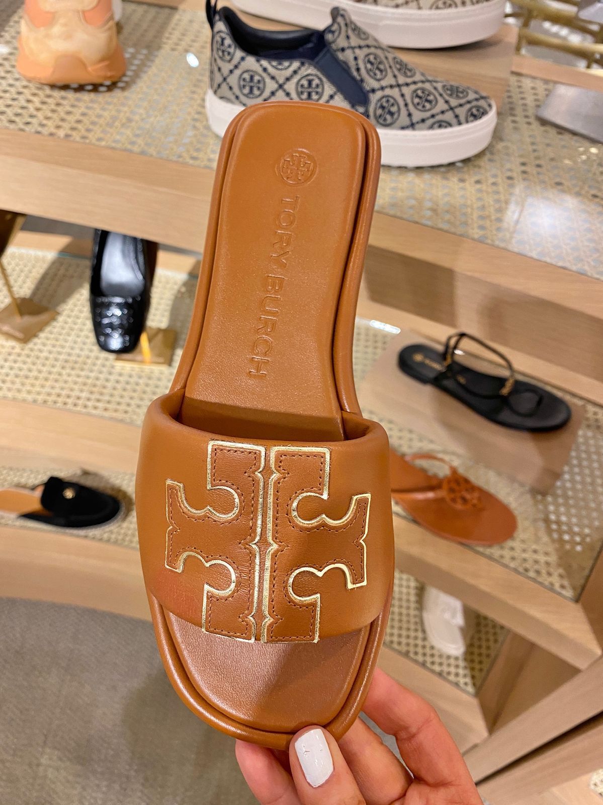 Tory Burch Double T Sport Slides for Women | Premium Quality | Sizes 36–41 (+ Big Sizes)