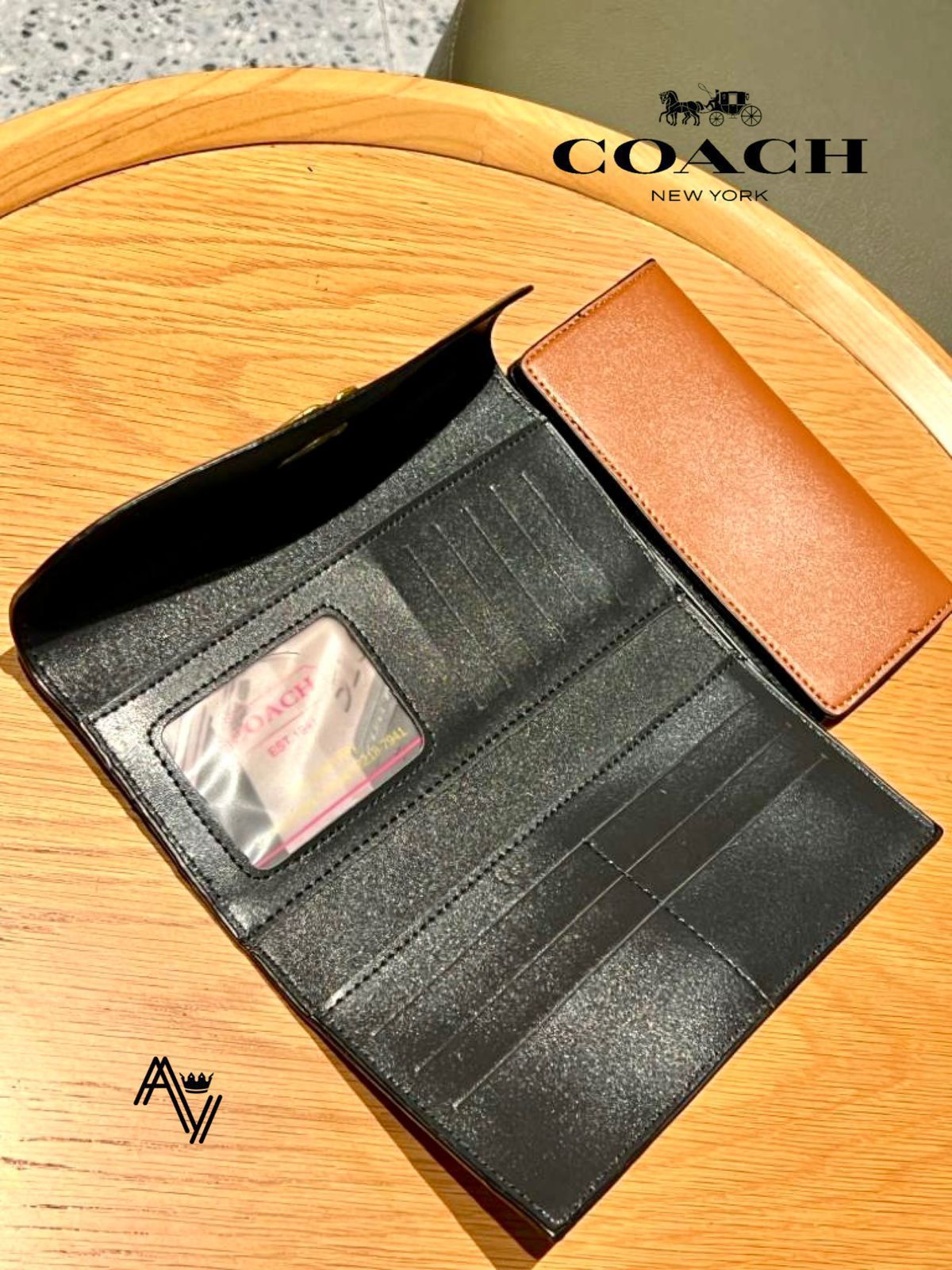 Coach Camellia Flower Card Wallet | Imported Premium Quality | With Dust Bag, Box & Authenticity Card