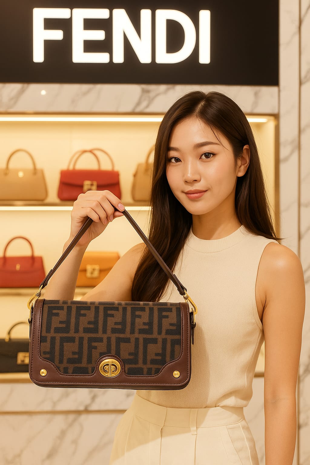 Fendi Sling Bag | High-End Premium Quality | Classy Designer Look