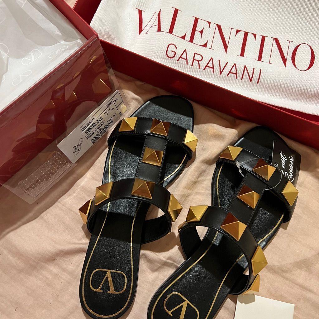 Valentino Signature Studded Flats – Premium Imported Luxury Edit