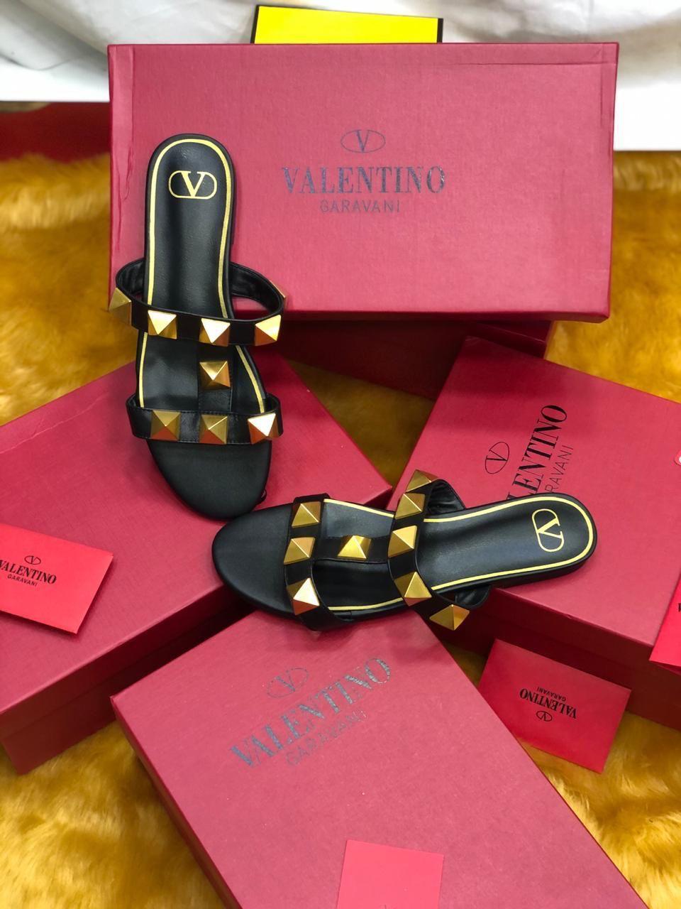 Valentino Signature Studded Flats – Premium Imported Luxury Edit