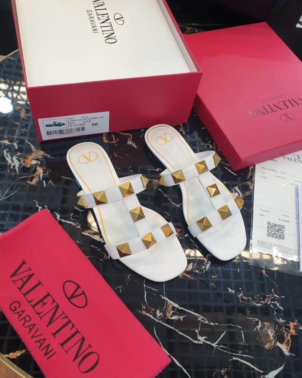 Valentino Signature Studded Flats – Premium Imported Luxury Edit