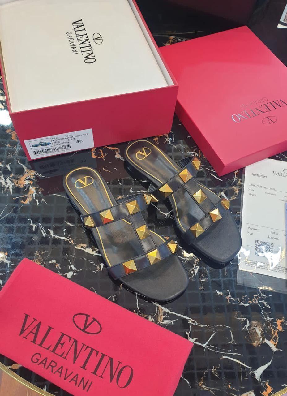 Valentino Signature Studded Flats – Premium Imported Luxury Edit