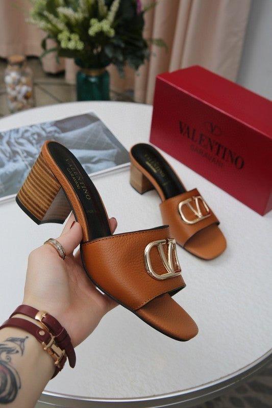 Valentino Signature Block Heel – Premium Imported Luxury Edit