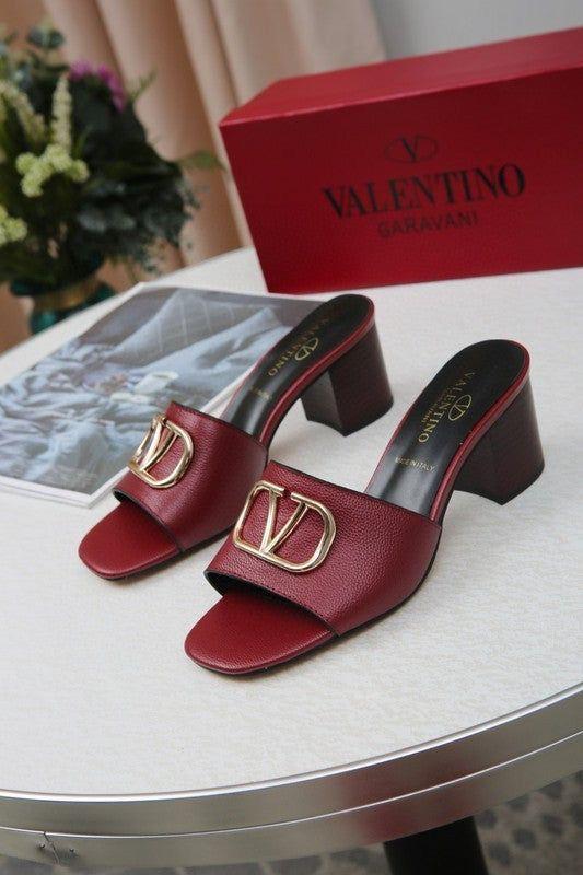 Valentino Signature Block Heel – Premium Imported Luxury Edit
