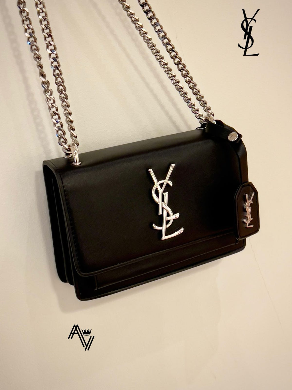 YSL Sunset Shoulder Bag – Black Edition