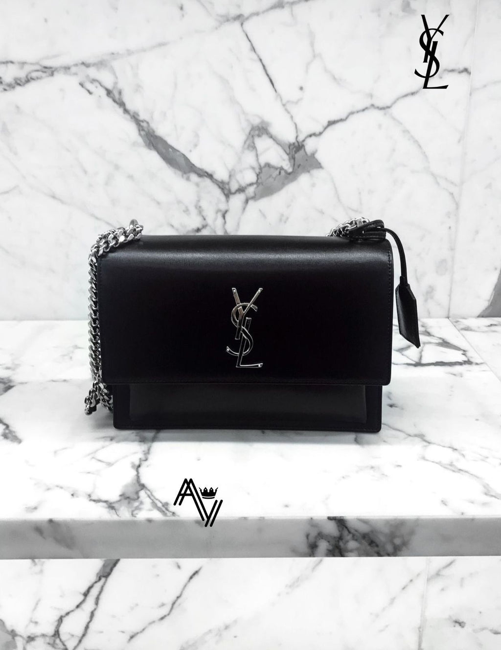 YSL Sunset Shoulder Bag – Black Edition