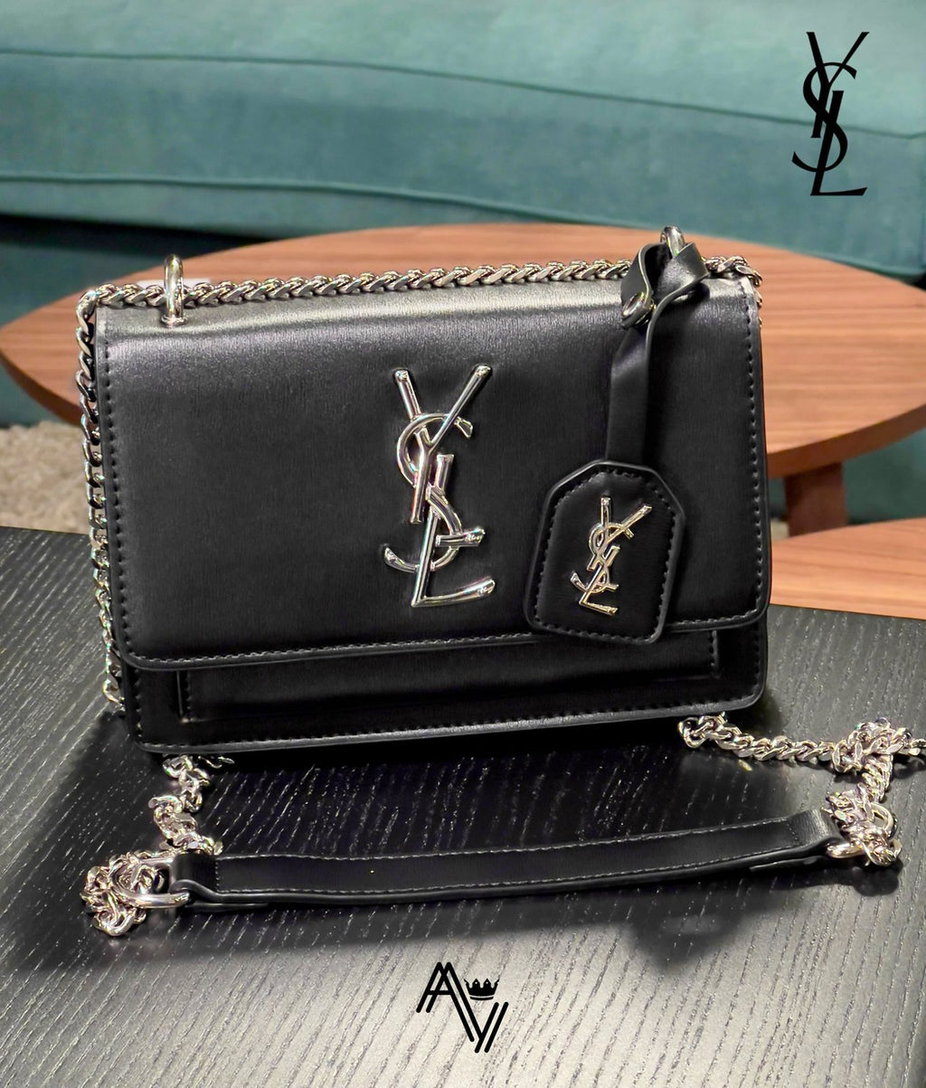 YSL Sunset Shoulder Bag – Black Edition