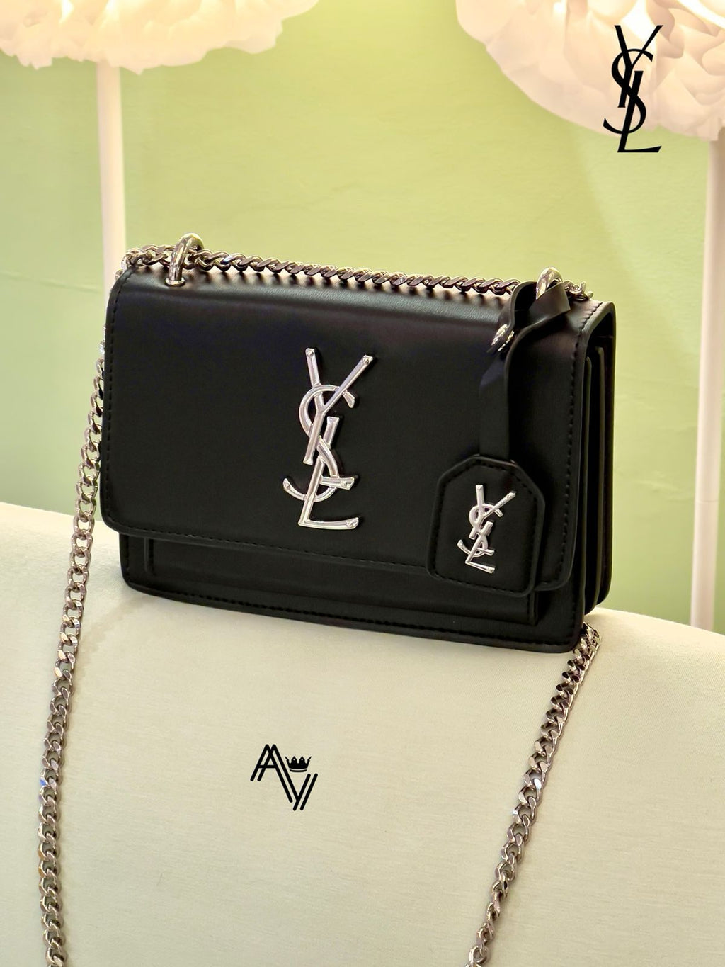 YSL Sunset Shoulder Bag – Black Edition