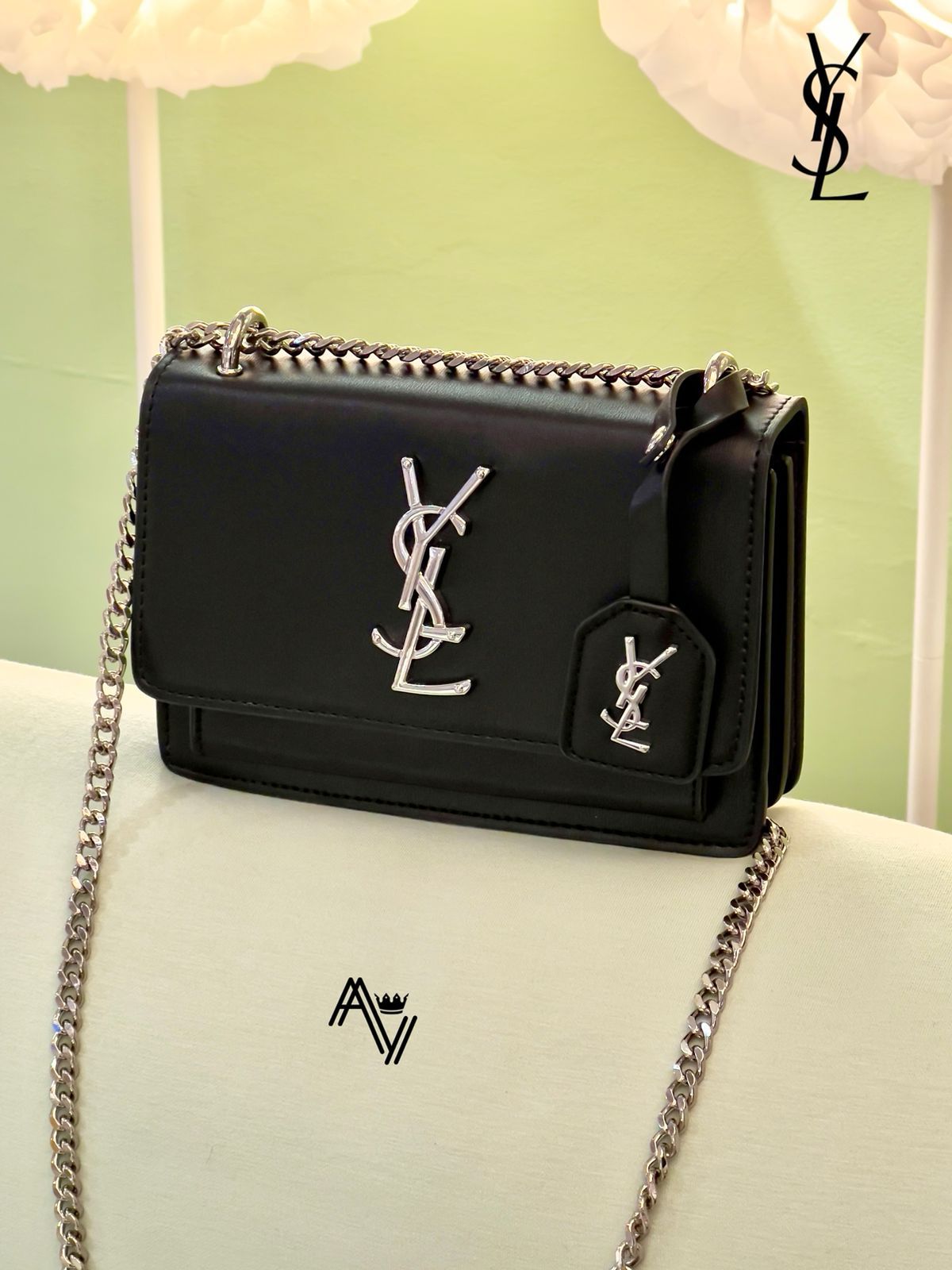 YSL Sunset Shoulder Bag – Black Edition