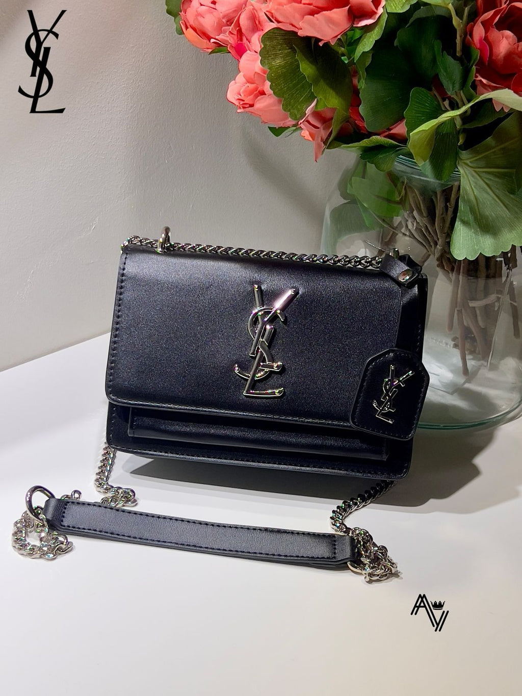 YSL Sunset Shoulder Bag – Black Edition