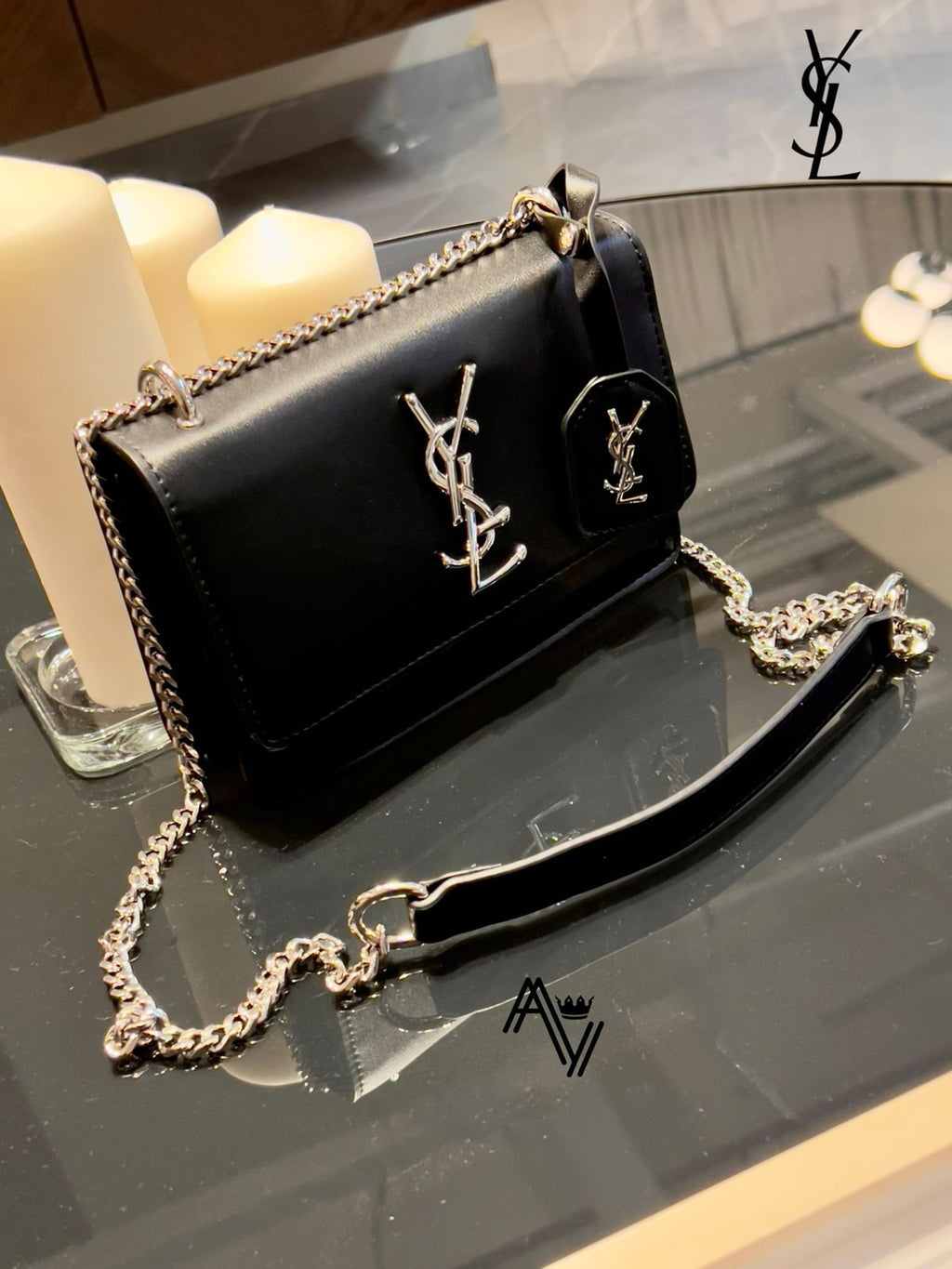 YSL Sunset Shoulder Bag – Black Edition