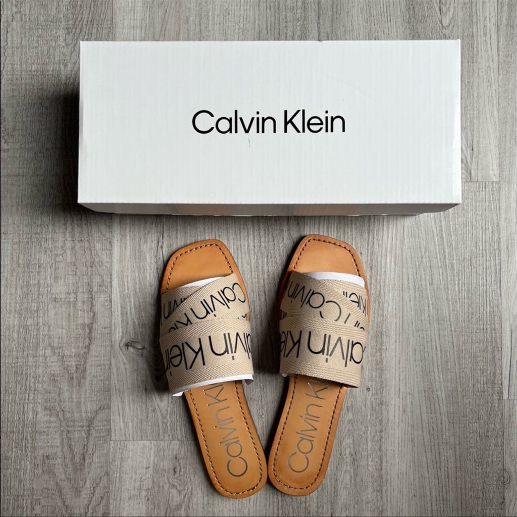 Calvin Klein Minimalist Signature Flats – Premium Imported woman footwear
