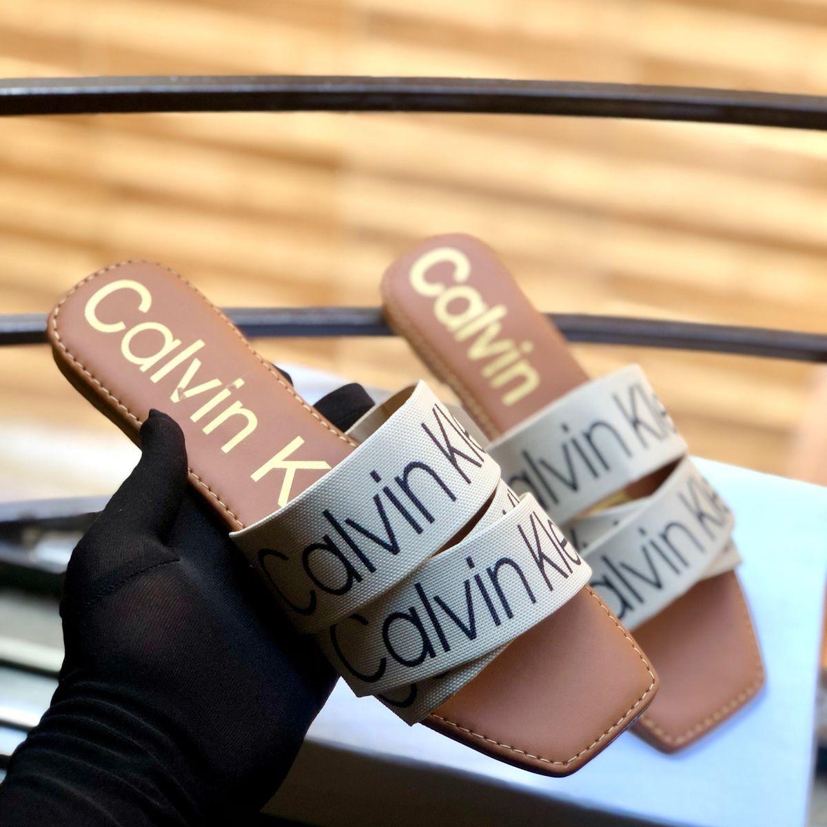 Calvin Klein Minimalist Signature Flats – Premium Imported woman footwear