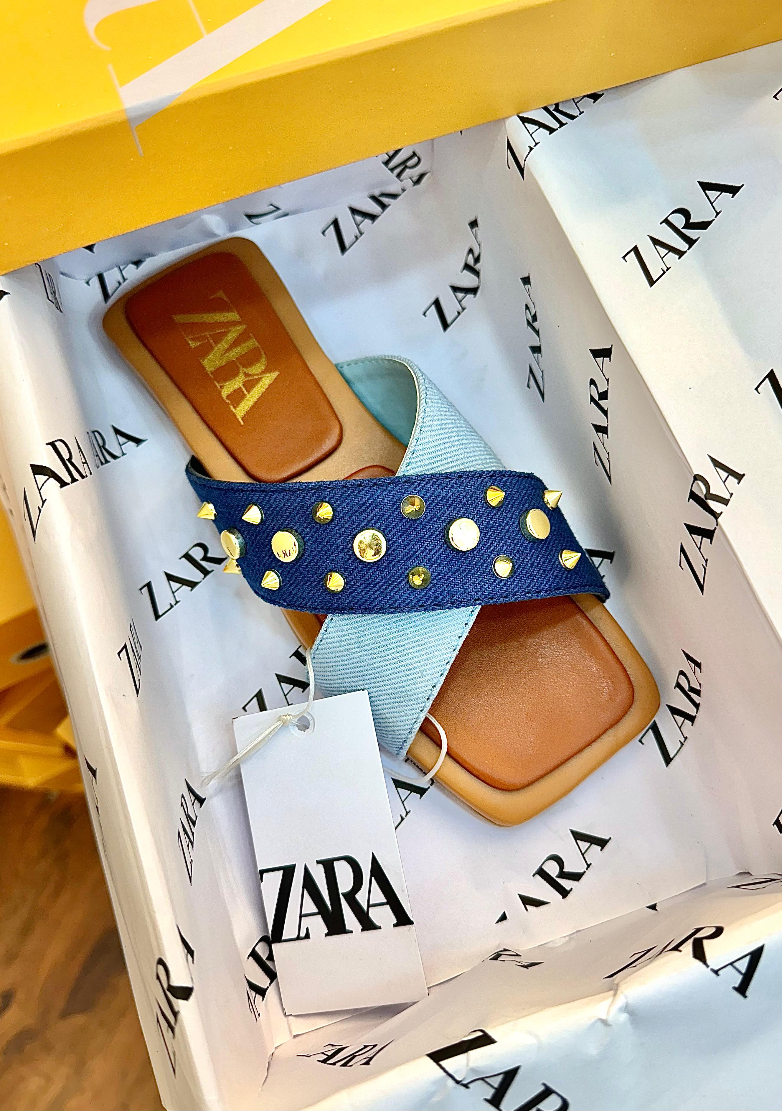 ZARA Denim Flats – Premium Quality Collection
