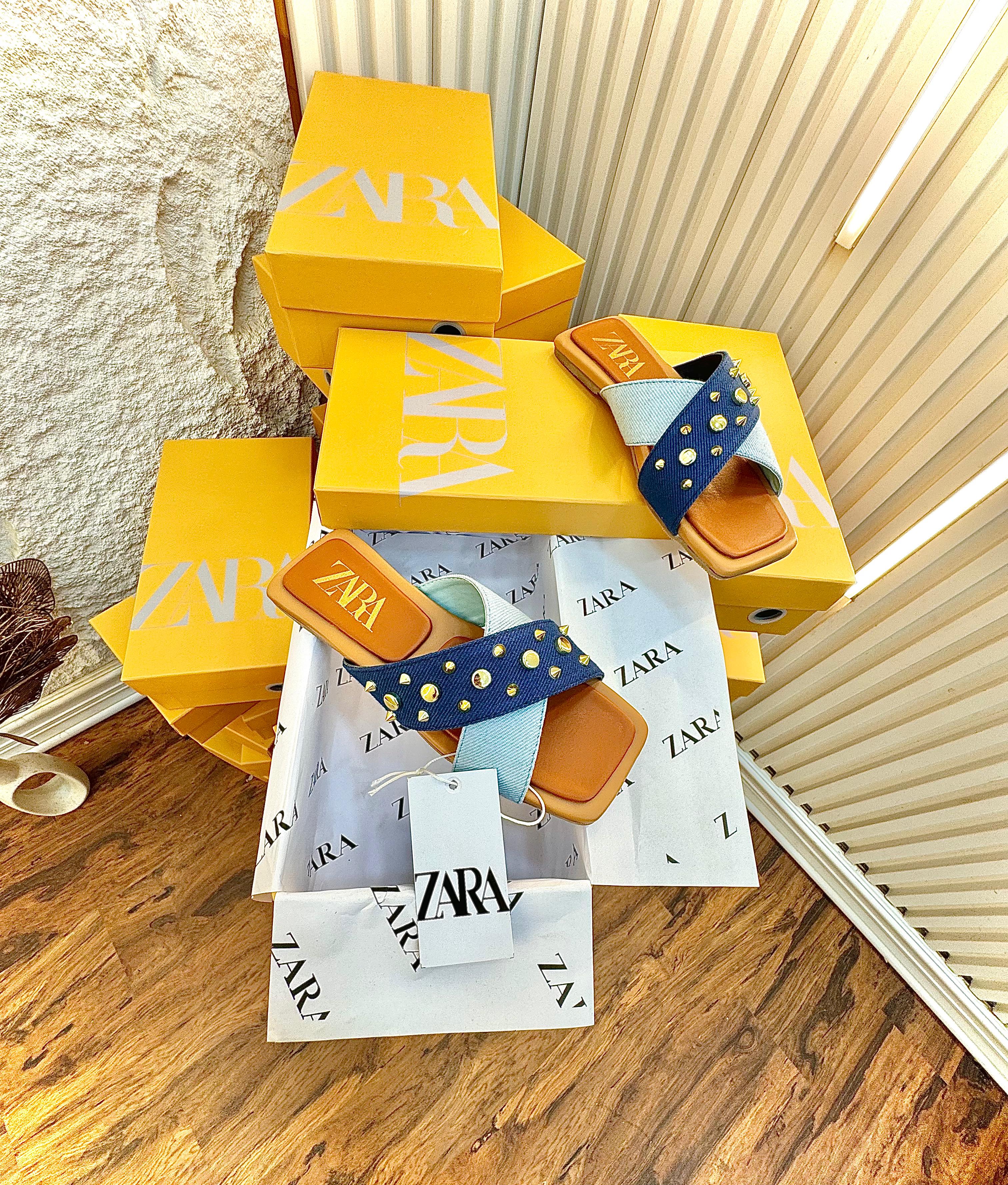 ZARA Denim Flats – Premium Quality Collection