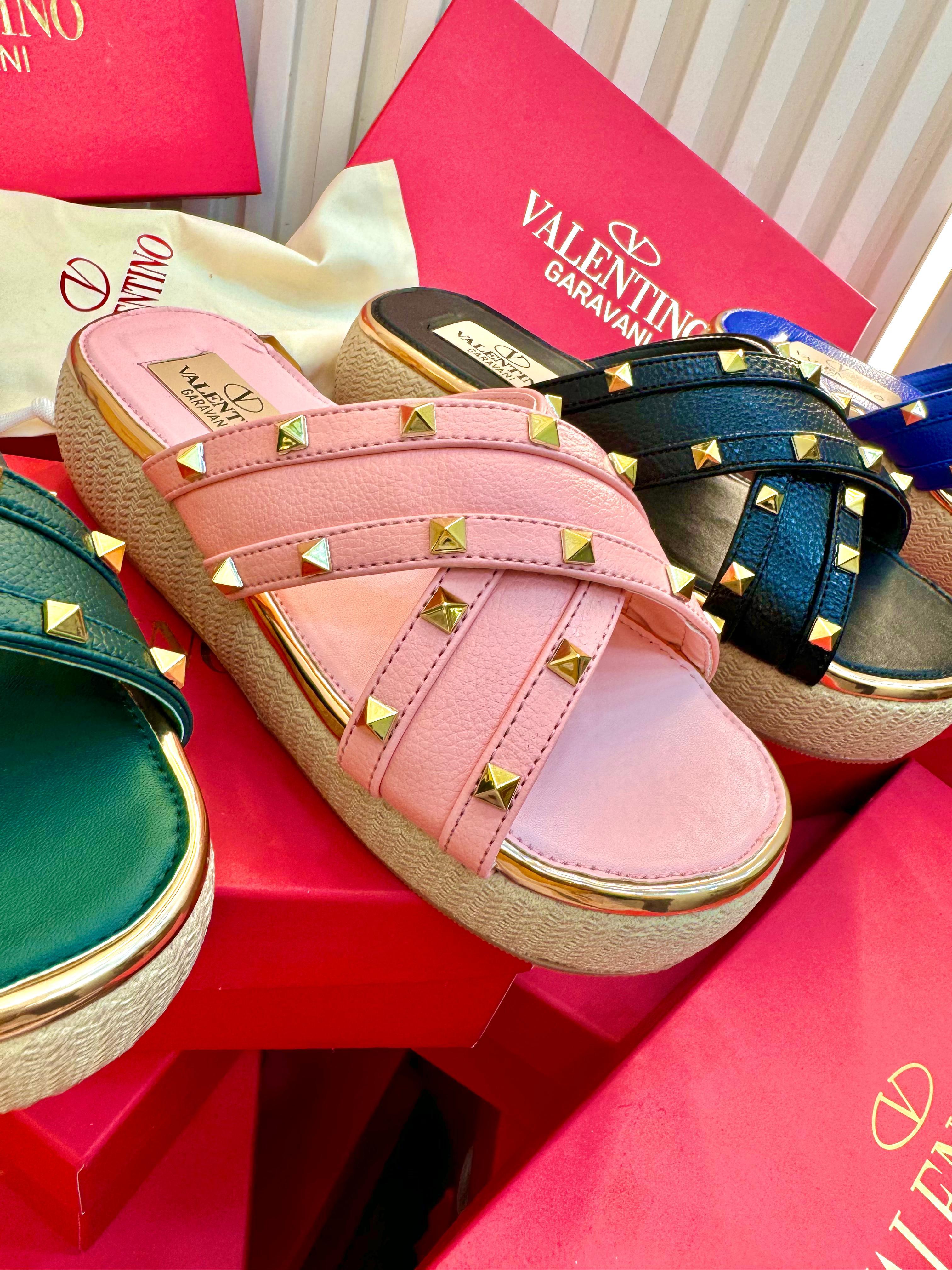 Valentino Block Heel Collection – Premium Imported Luxury Footwear