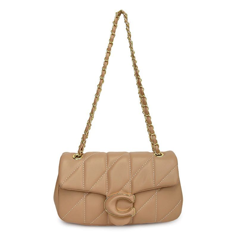 Brown Coach Tabby quilted handbag