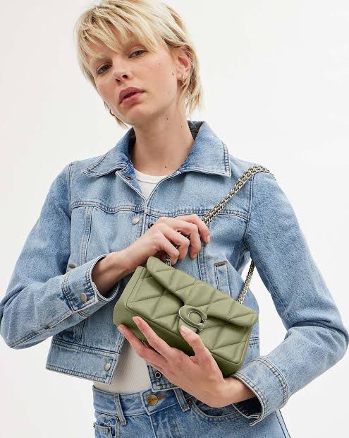 Green Coach Tabby quilted handbag