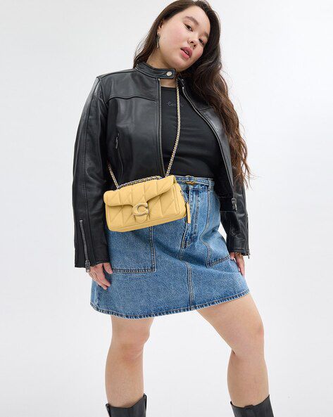 Beige Coach Tabby quilted handbag