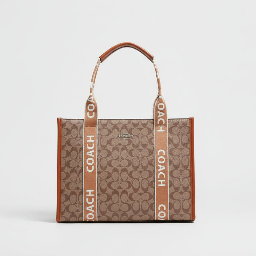 Brown Coach Large Smith Tote Bag