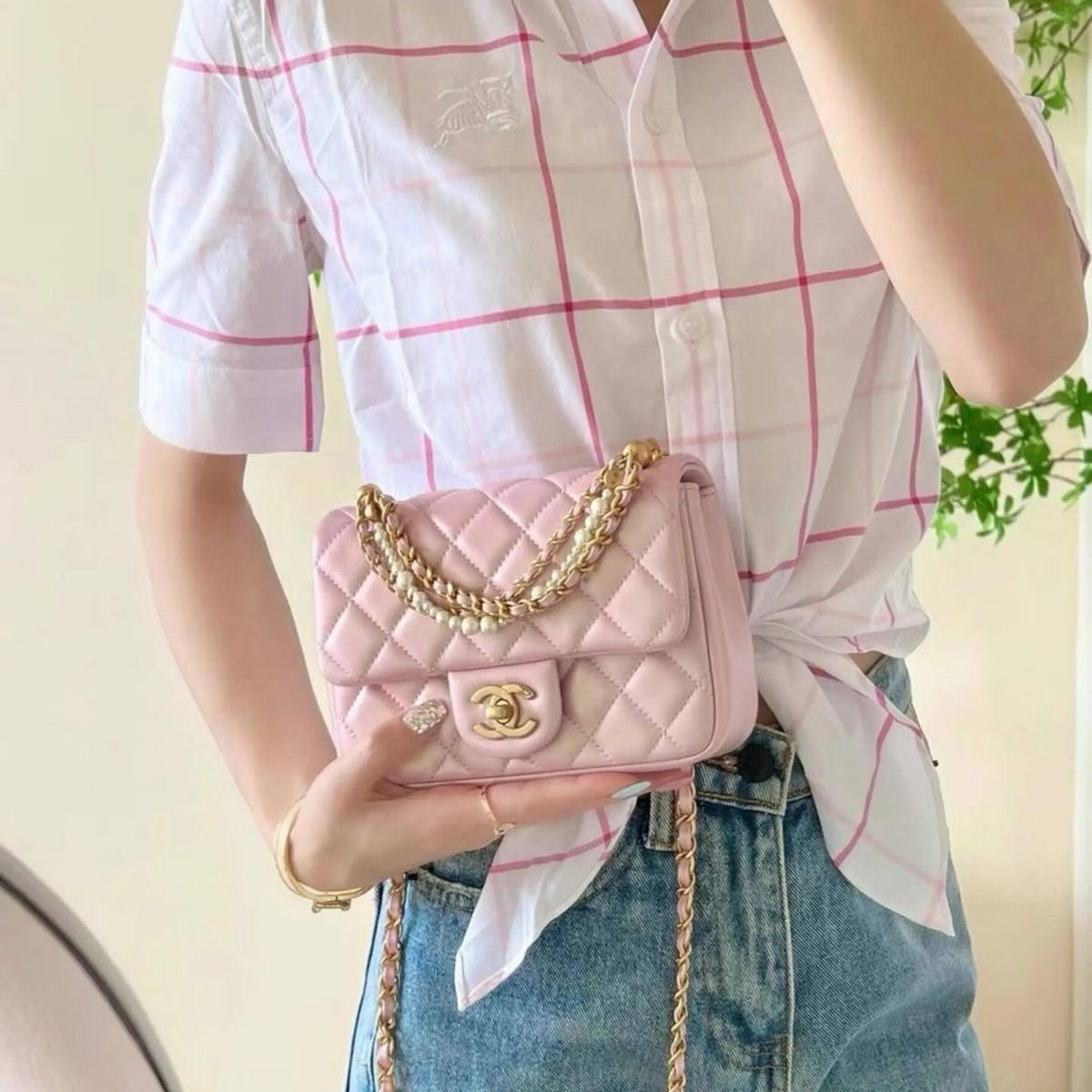 Pink Chanel Mini Flap Bag