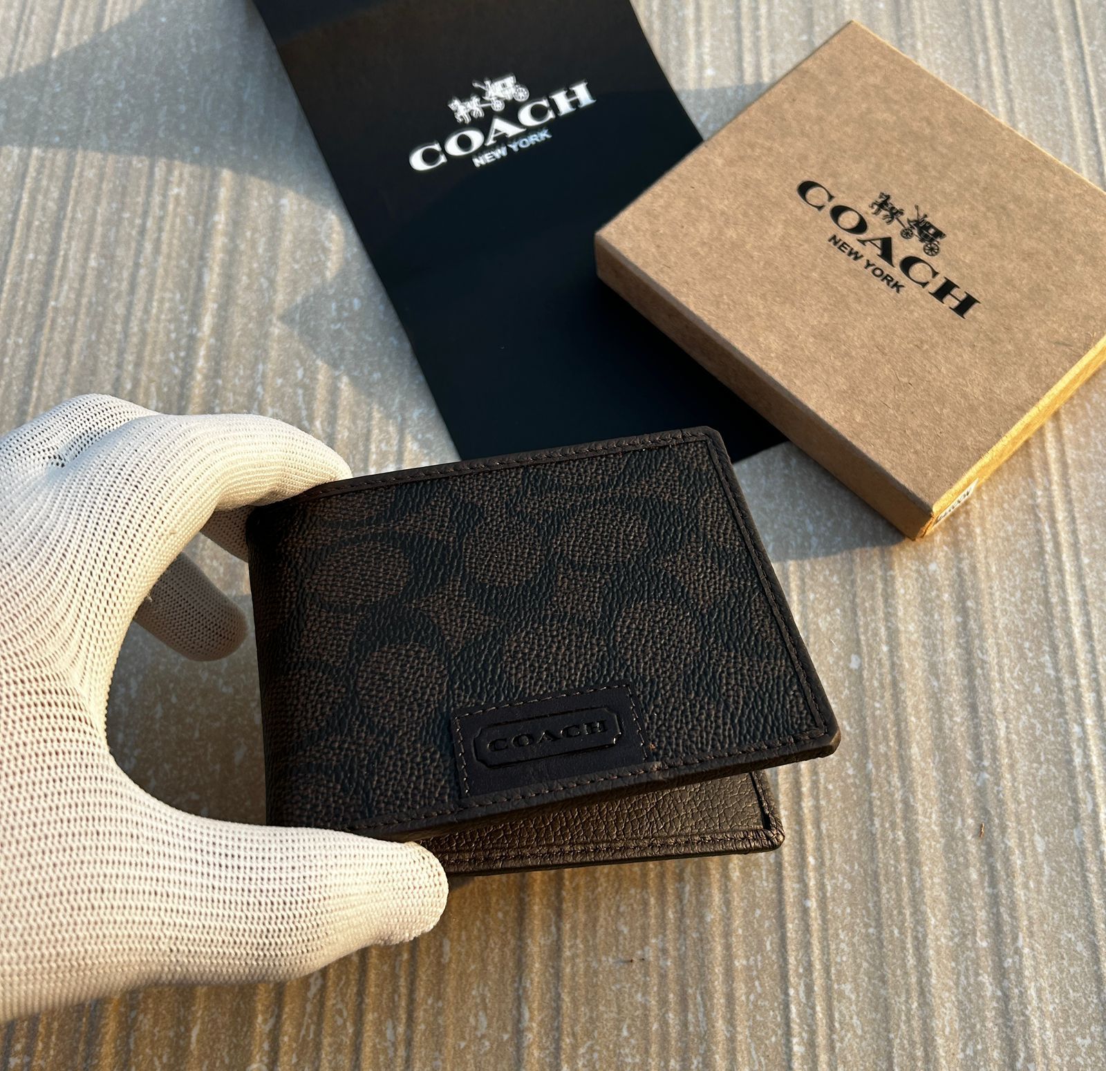 Coach Premium Leather Wallet – Authentic with Original Brand Box