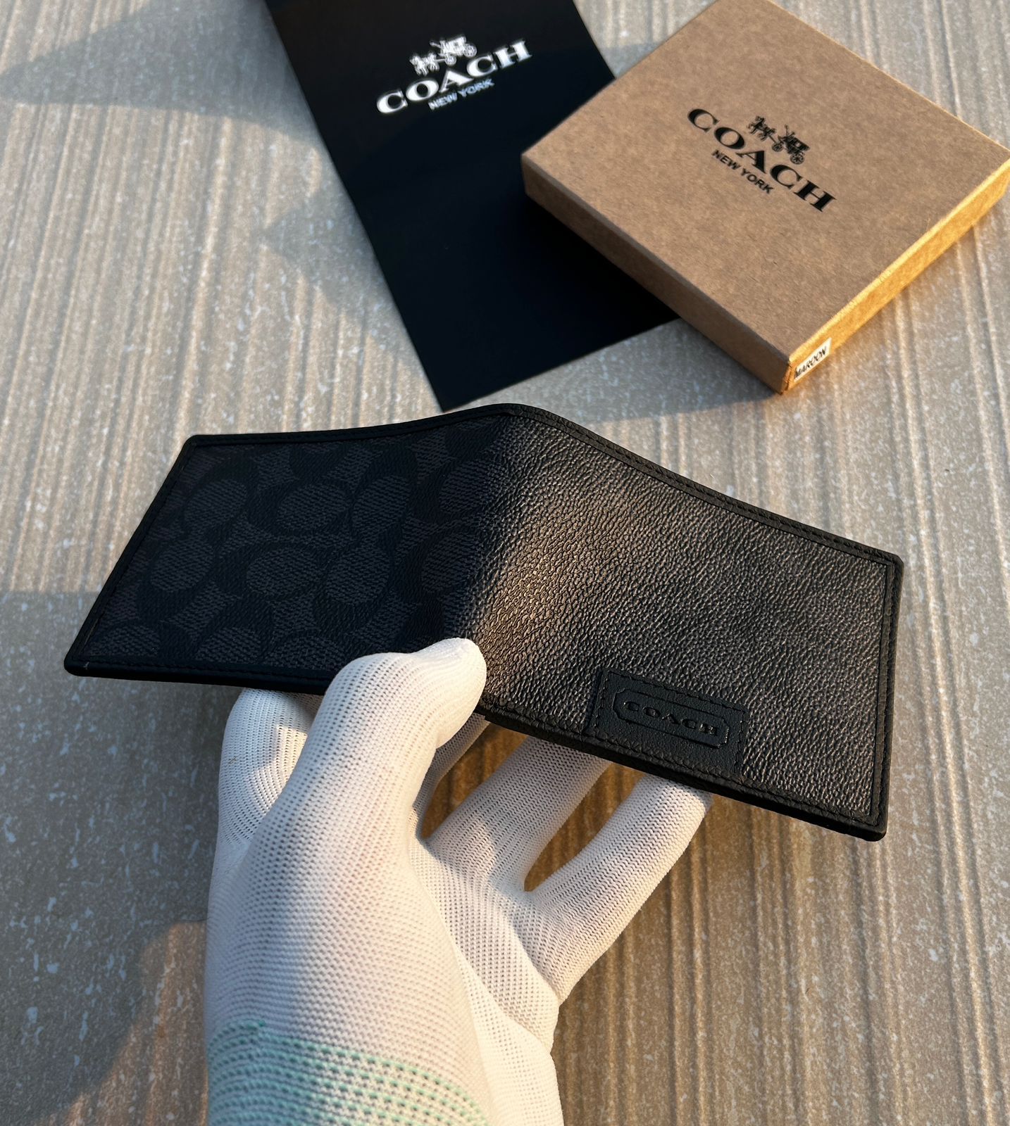 Coach Premium Leather Wallet – Authentic with Original Brand Box