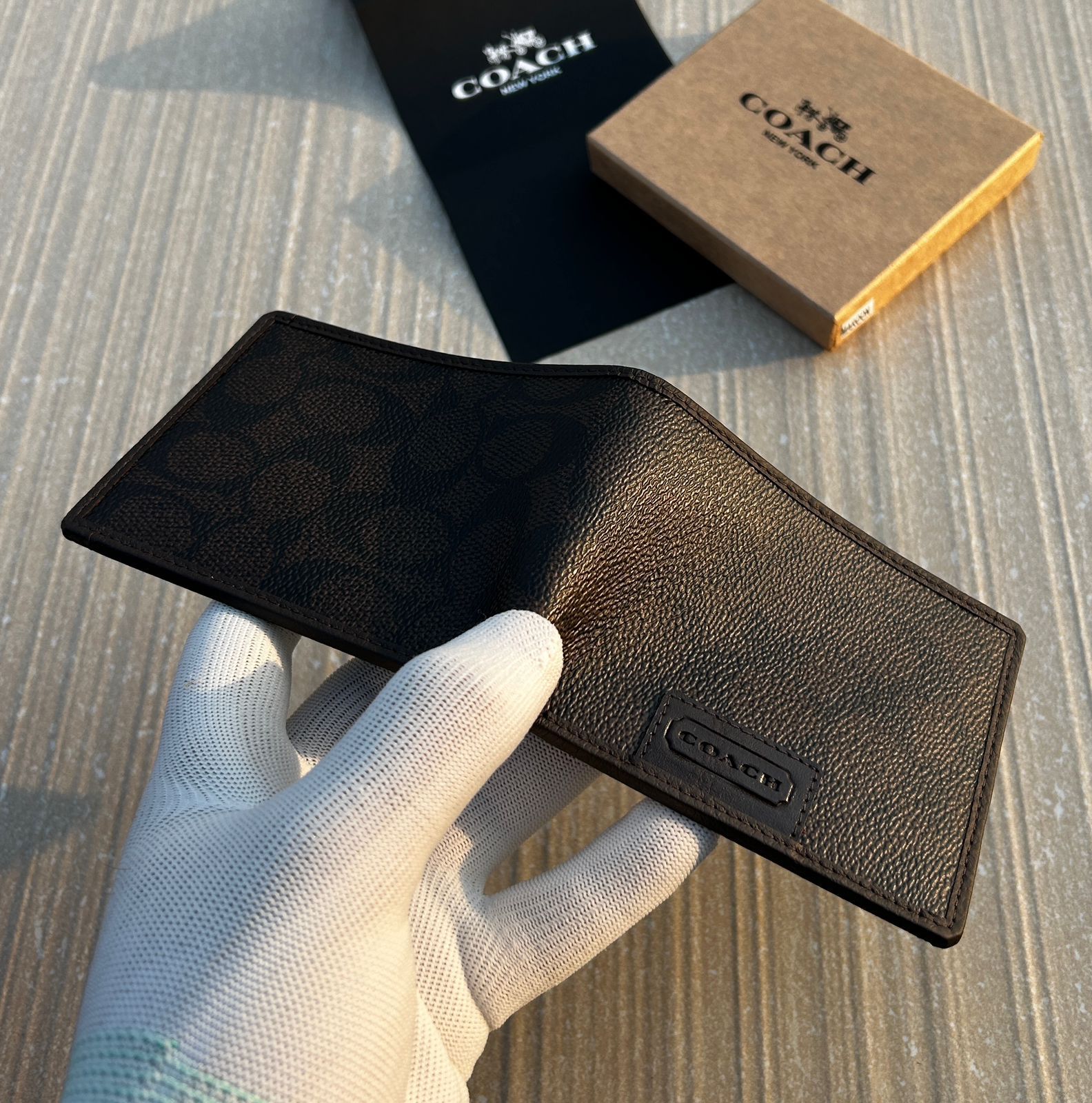 Coach Premium Leather Wallet – Authentic with Original Brand Box