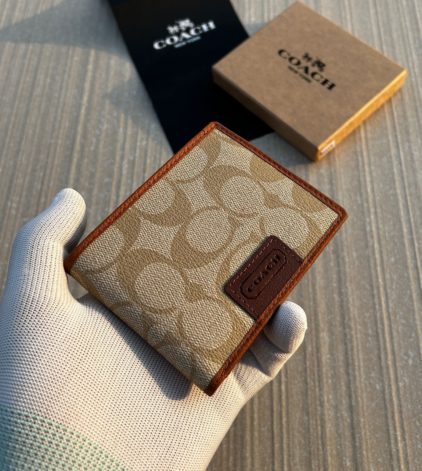 Coach Premium Leather Wallet – Authentic with Original Brand Box